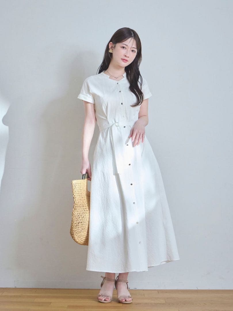 新品・未使用★overE★ドライタッチサッカーシャツワンピース★ホワイト★90