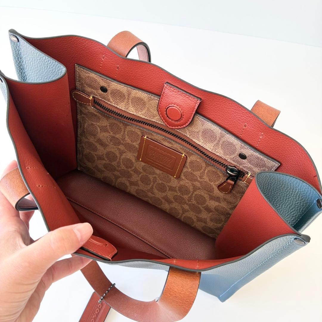 【ほぼ新品】COACH リレー トート 34 トートバッグ A4 メンズok