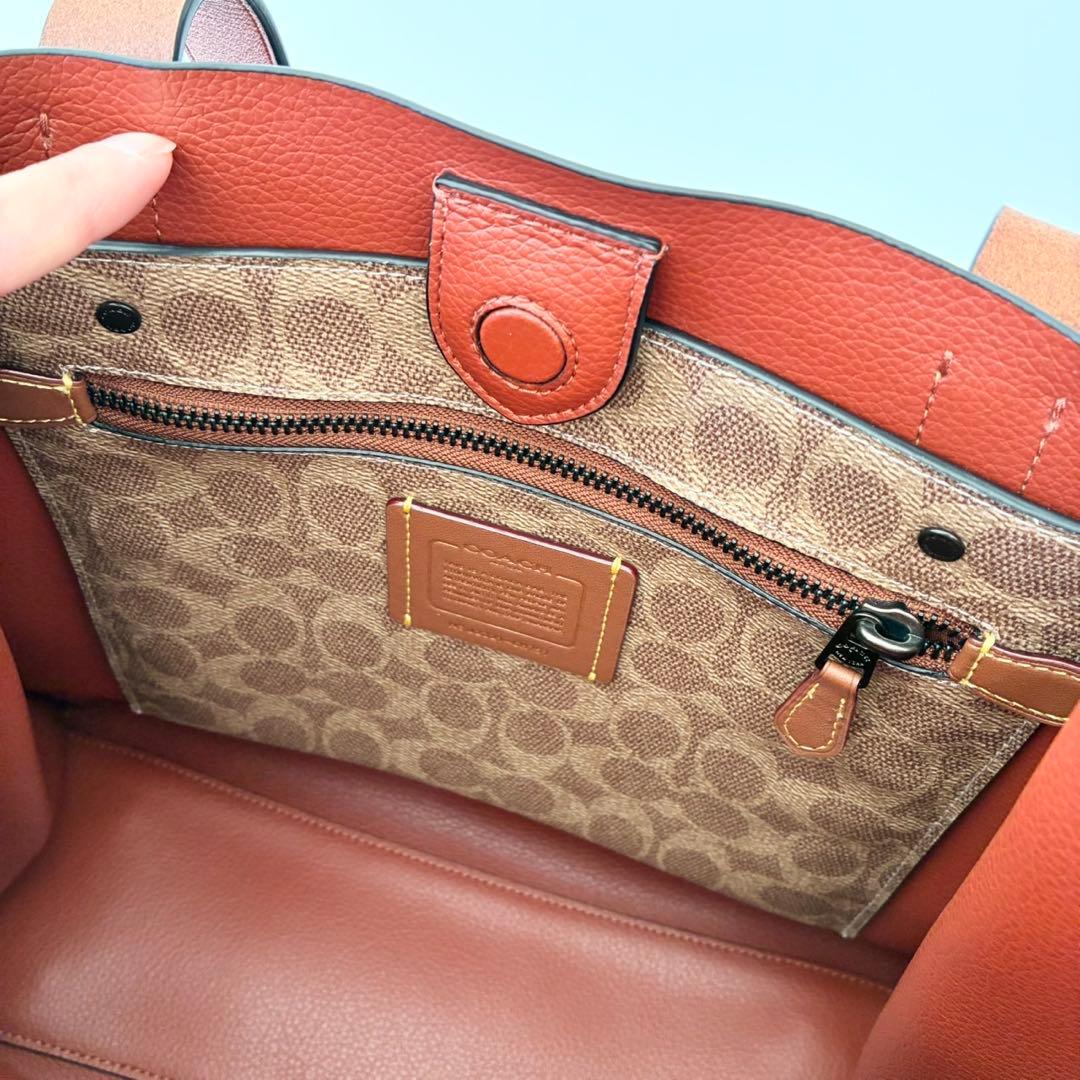 【ほぼ新品】COACH リレー トート 34 トートバッグ A4 メンズok