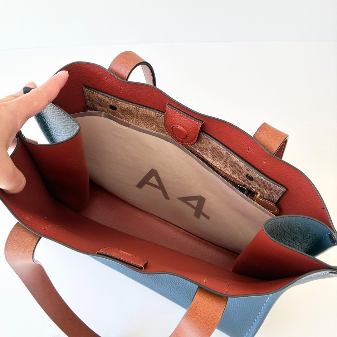 【ほぼ新品】COACH リレー トート 34 トートバッグ A4 メンズok