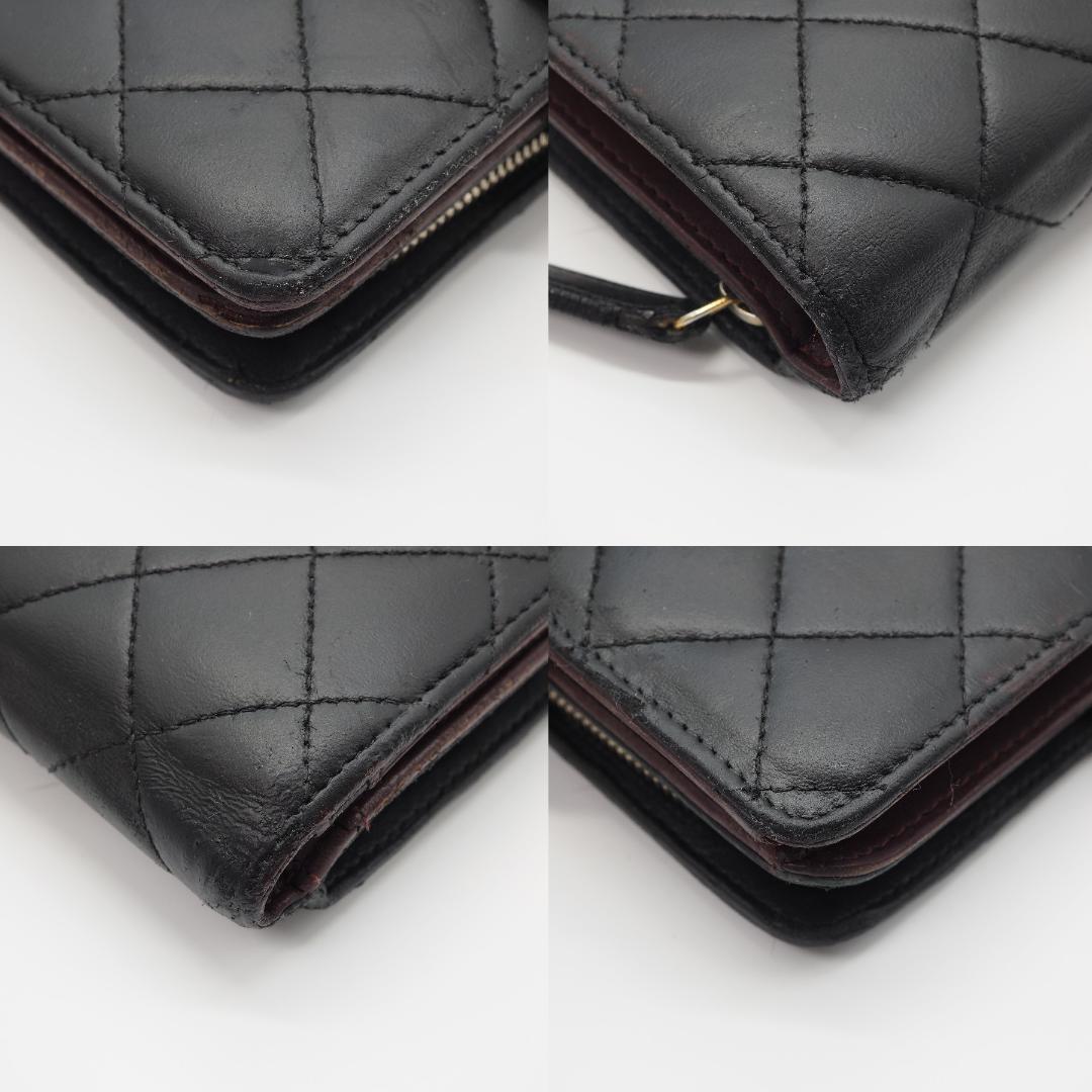 【キティちゃん】CHANEL シャネル マトラッセ 二つ折り財布 ミドル