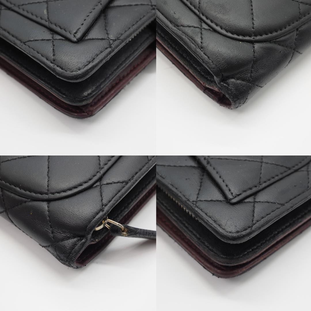 【キティちゃん】CHANEL シャネル マトラッセ 二つ折り財布 ミドル