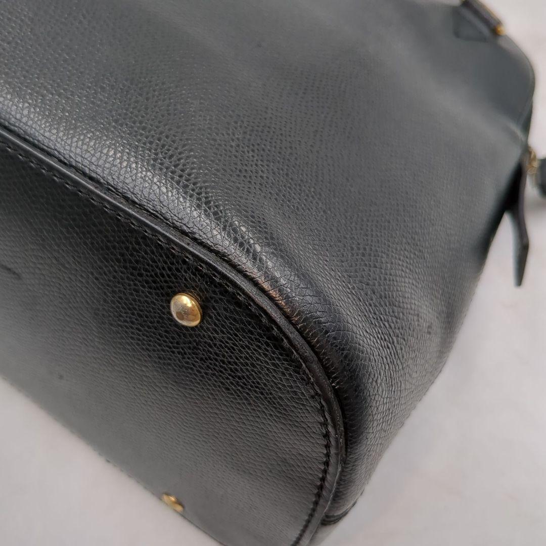 極美品 セリーヌ CELINE ショルダーバッグ ハンドバッグ 黒 ドーム型