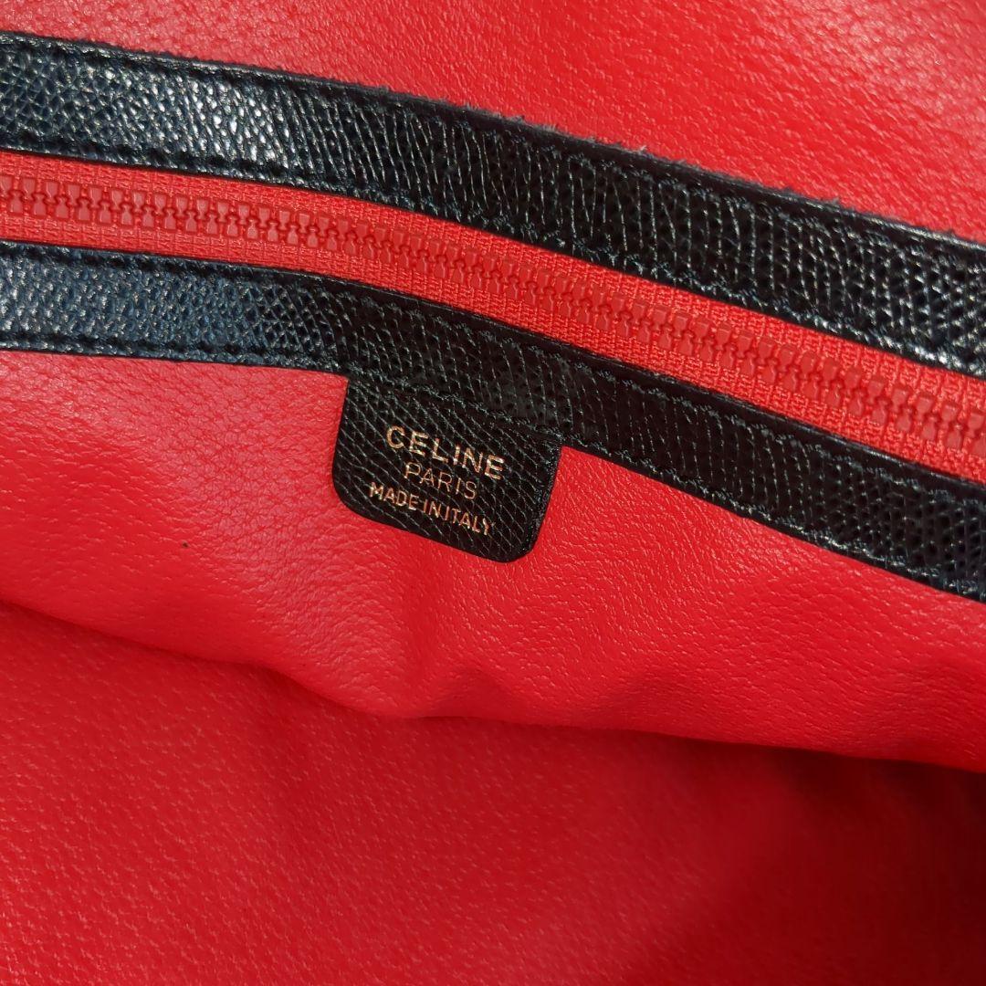 極美品 セリーヌ CELINE ショルダーバッグ ハンドバッグ 黒 ドーム型