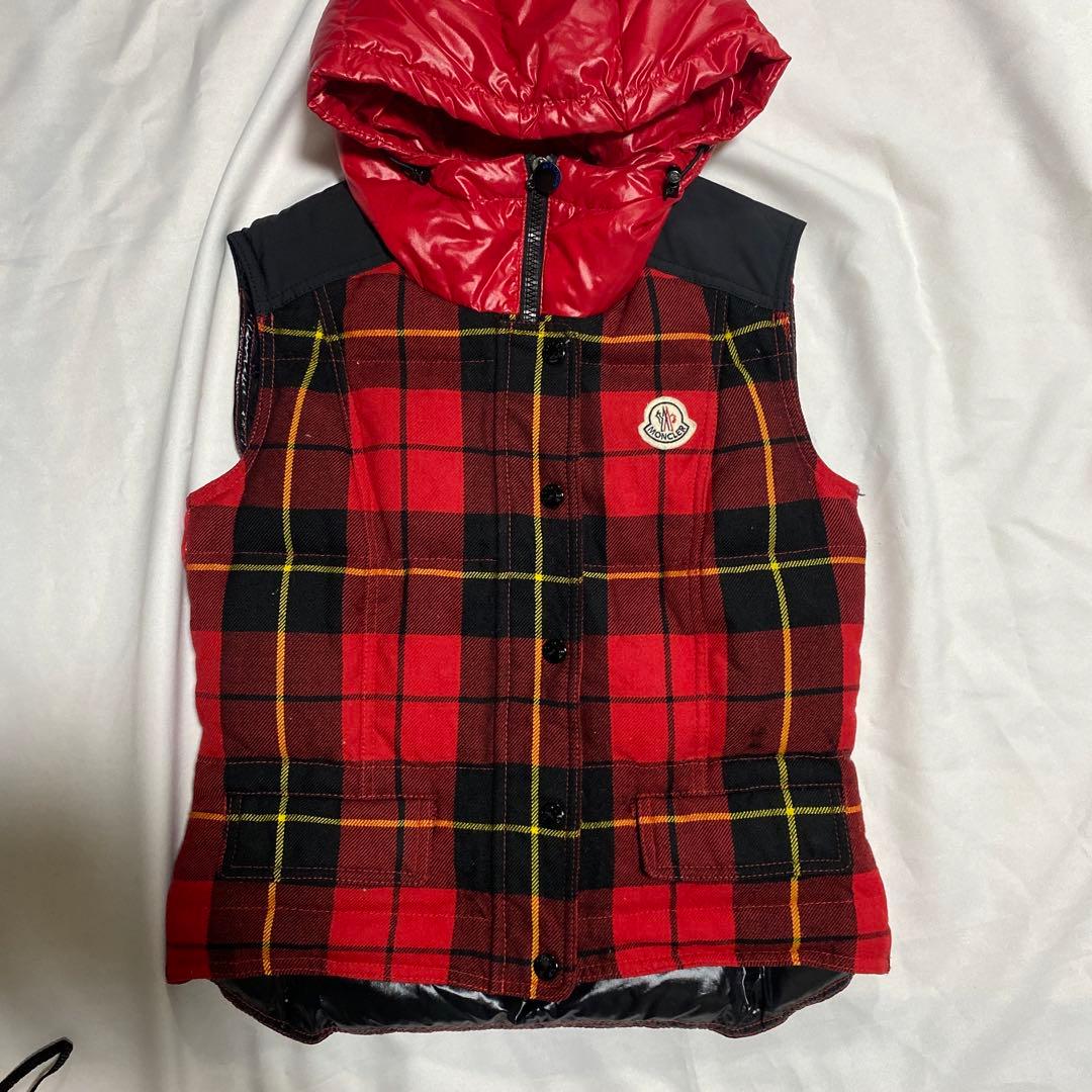 モンクレール　チェックベスト　サイズ１