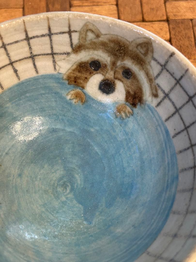 yakko　矢板緑　アライグマの茶碗