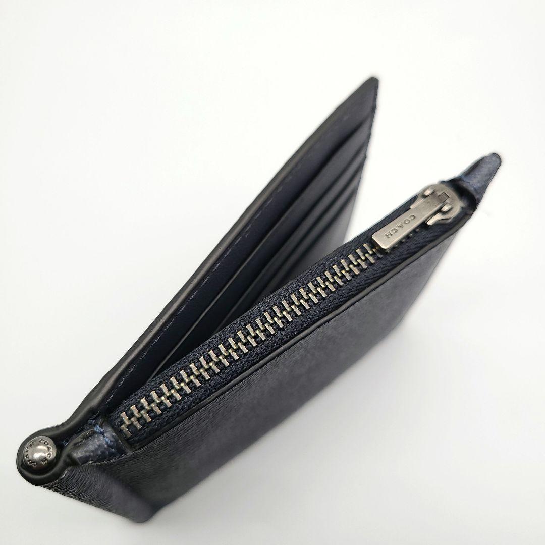 COACH マネークリップ 新品 デニム 新作 お札入れ 小銭入れ 折り財布