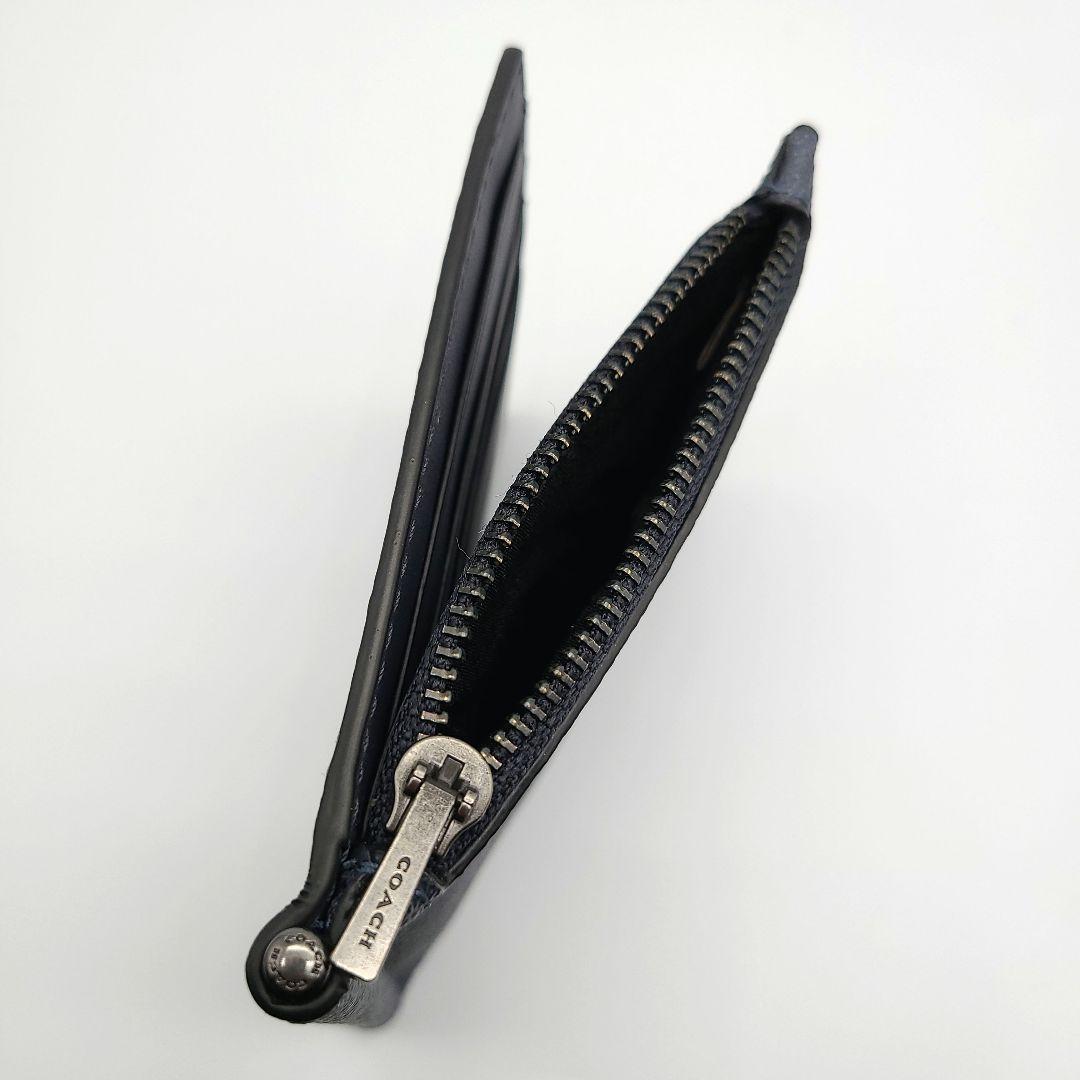 COACH マネークリップ 新品 デニム 新作 お札入れ 小銭入れ 折り財布