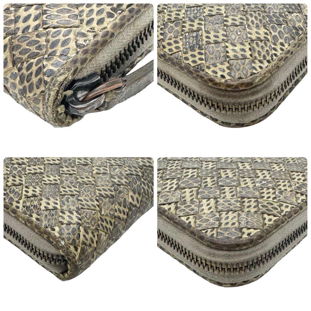 BOTTEGA VENETA ボッテガ パイソン ラウンドファスナー 長財布