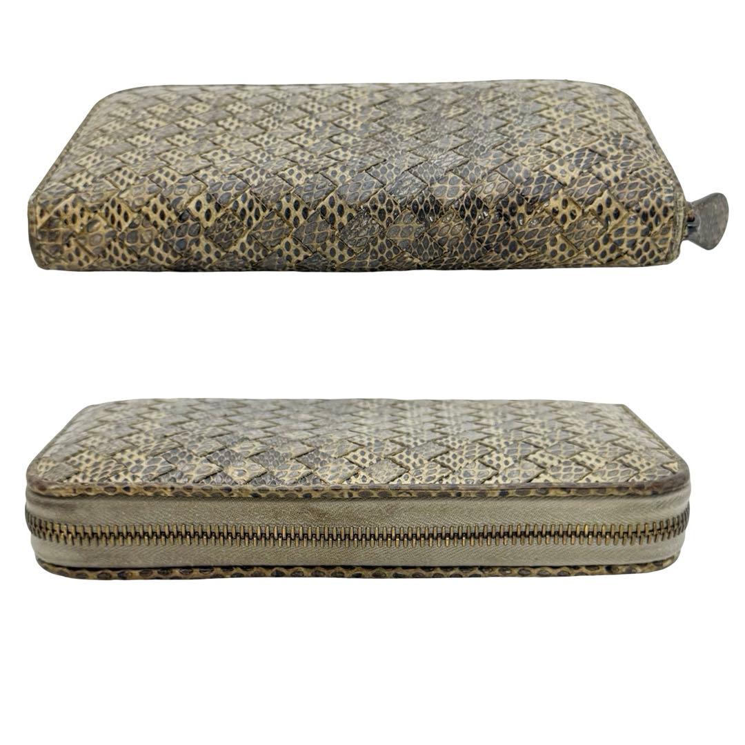 BOTTEGA VENETA ボッテガ パイソン ラウンドファスナー 長財布