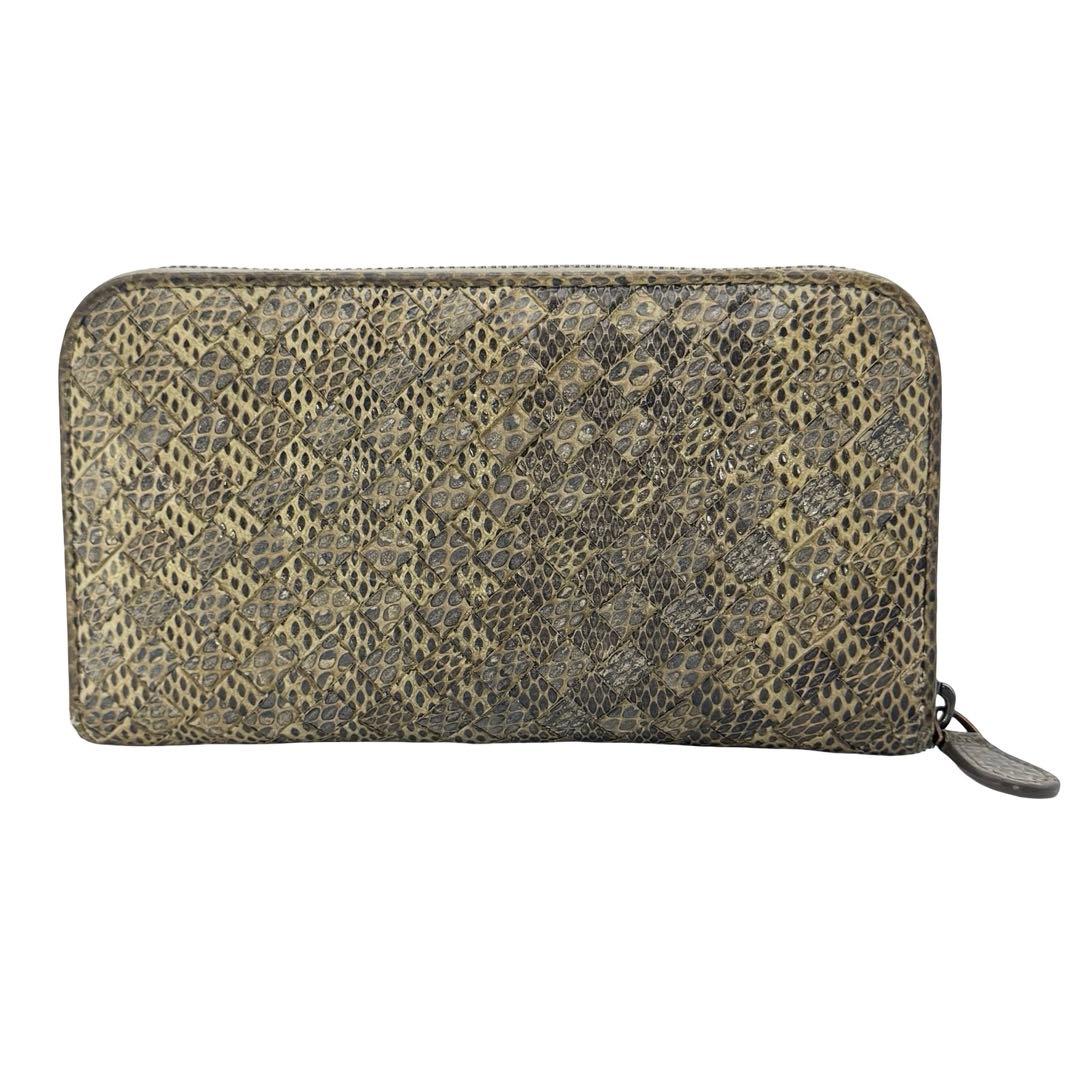 BOTTEGA VENETA ボッテガ パイソン ラウンドファスナー 長財布