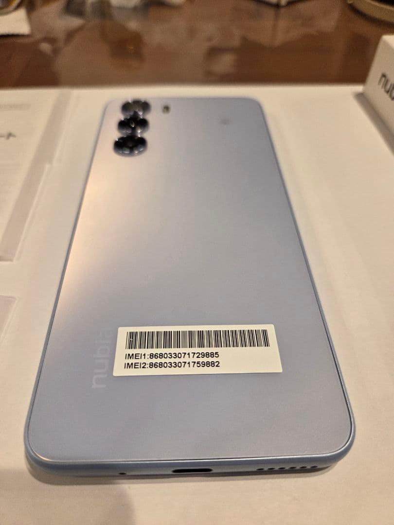 美品 nubia S 5G ライトパープル 　フィルム付き