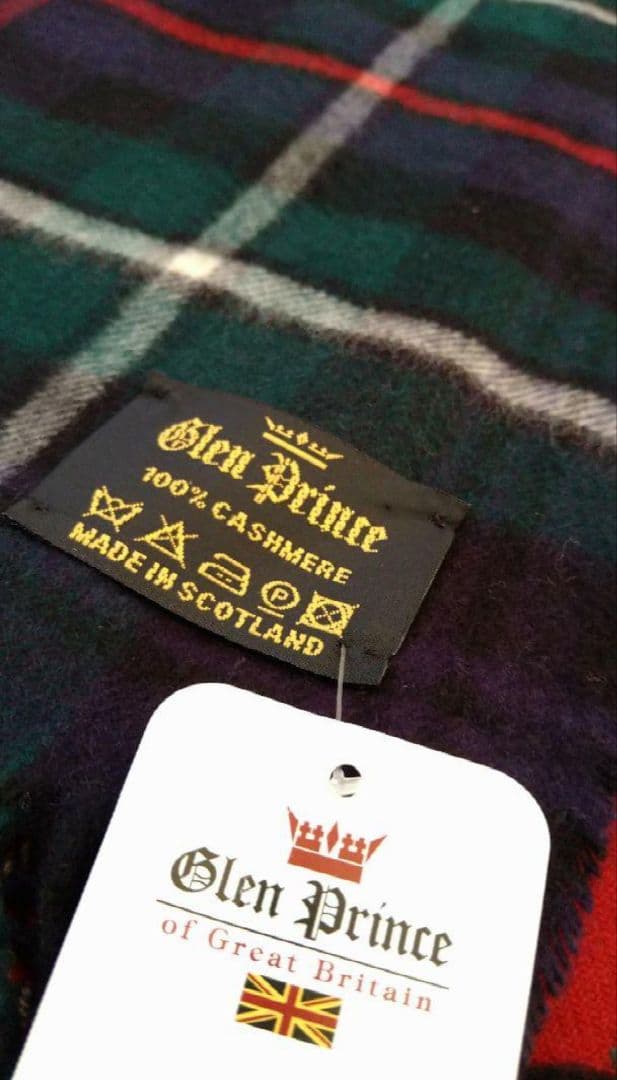 【Glen Prince】カシミヤ大判マフラー