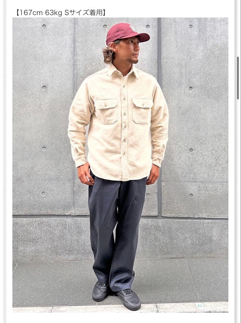 STANDARDCALIFORNIA オリジナルシャモアクロスシャツ