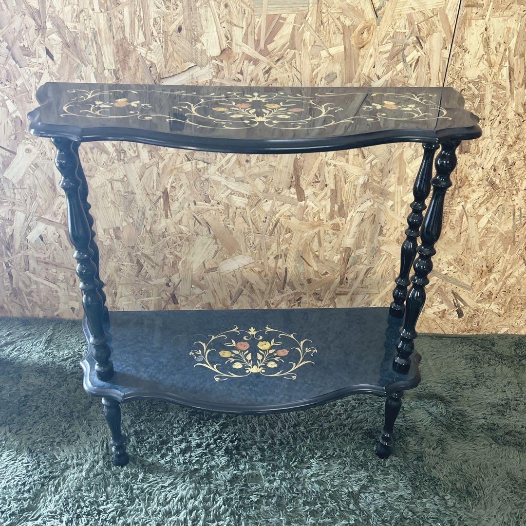 イタリア製Demain社 コンソールテーブル ブルー象嵌