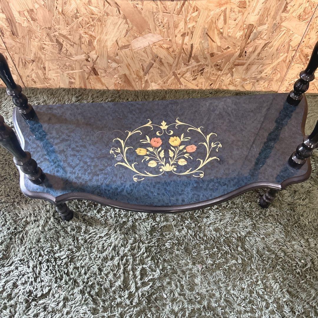 イタリア製Demain社 コンソールテーブル ブルー象嵌