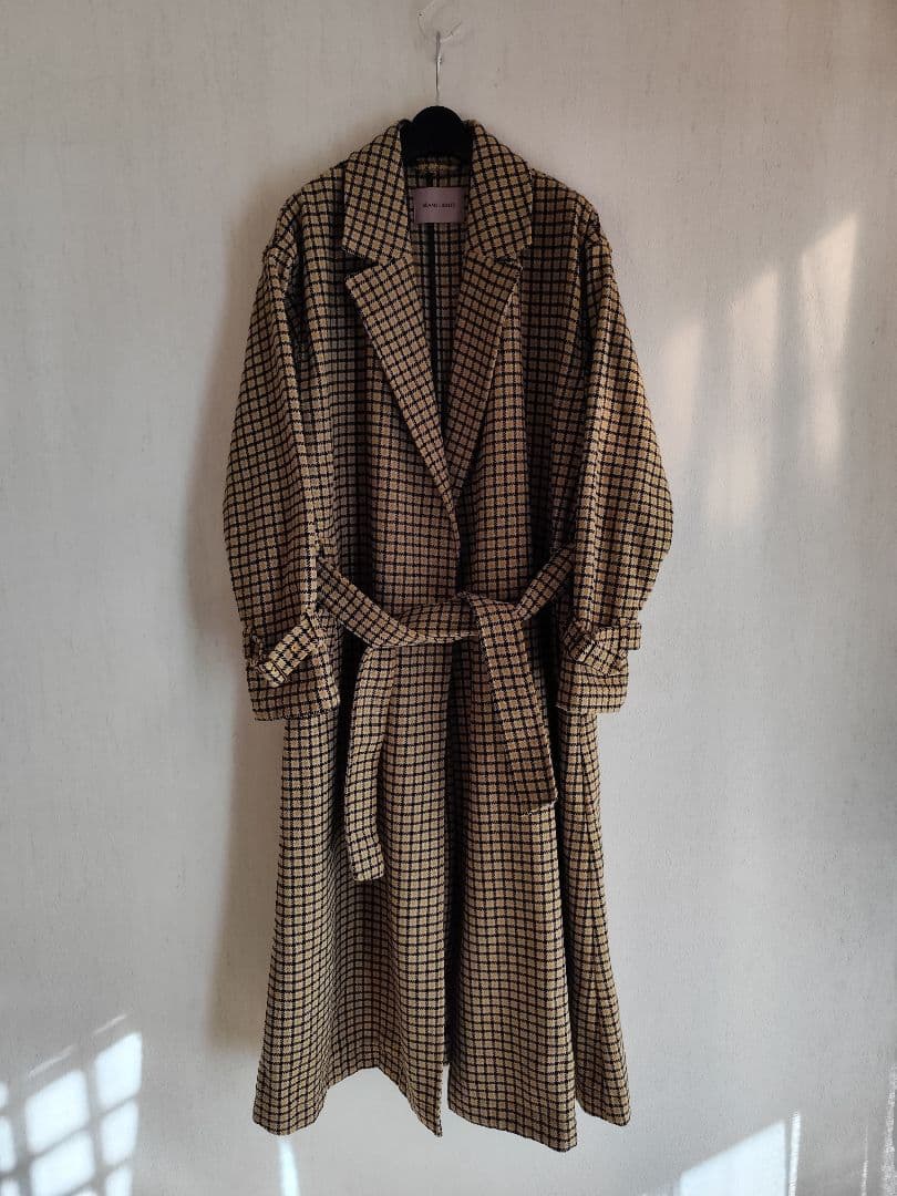 ビームスライツ 高級チェックコート/セオリー enfold