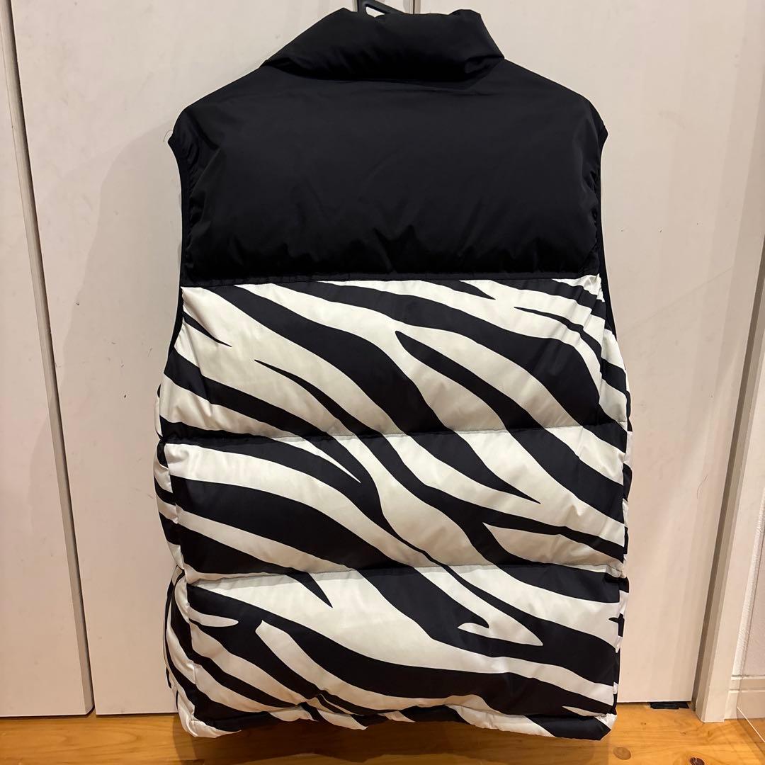 Bristol ゼブラ柄 ダウンベスト Lサイズ　fcrb