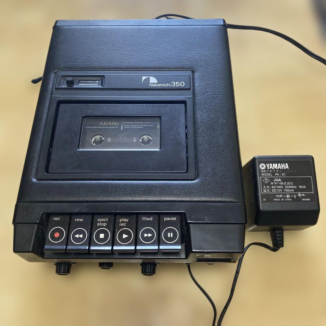 ナカミチ350 カセットデッキ　再生出来るが　ジャンクです。