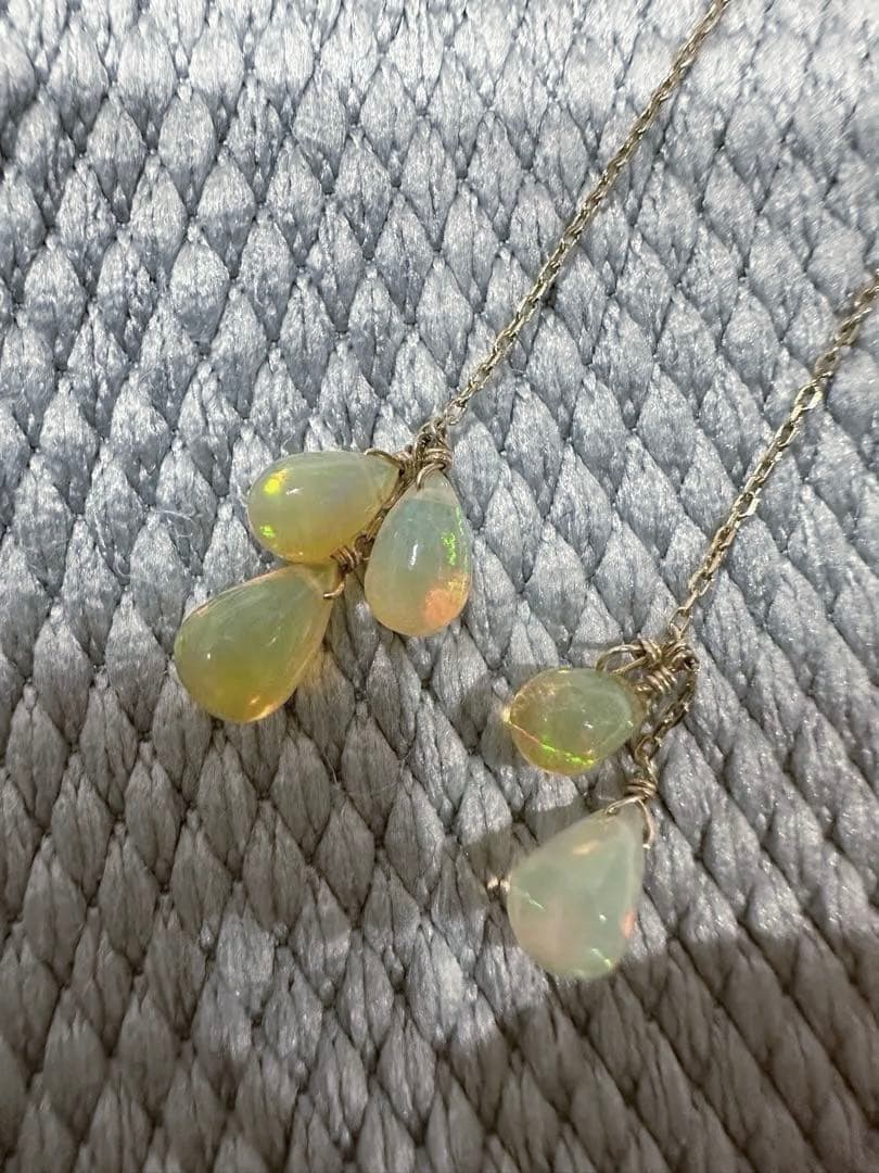 K18 プレシャスオパールアメリカンピアス