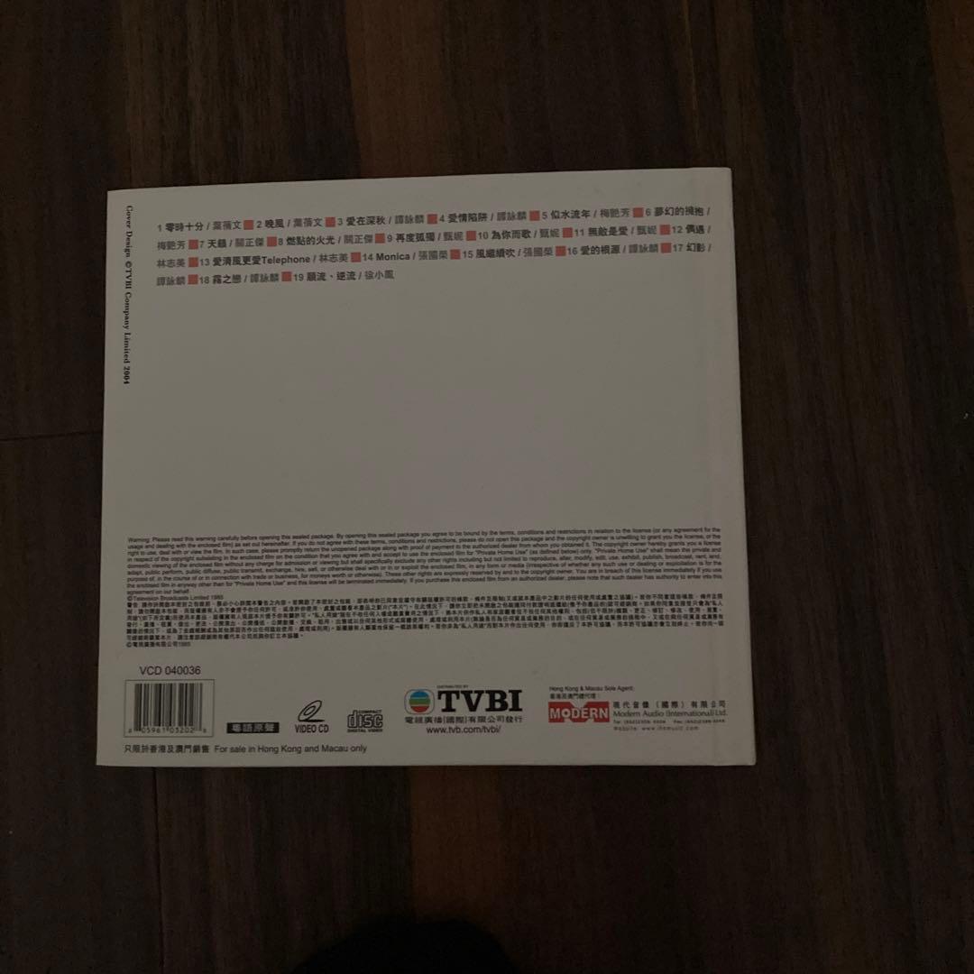 1984年度 音楽番組　VCD  レスリー・チャン他