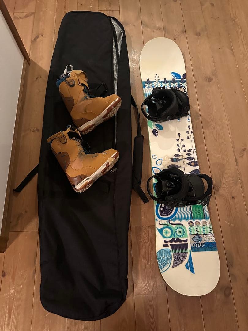 スノーボード　3点セット　サロモン　LOTUS 153 ディーラックス　23.5
