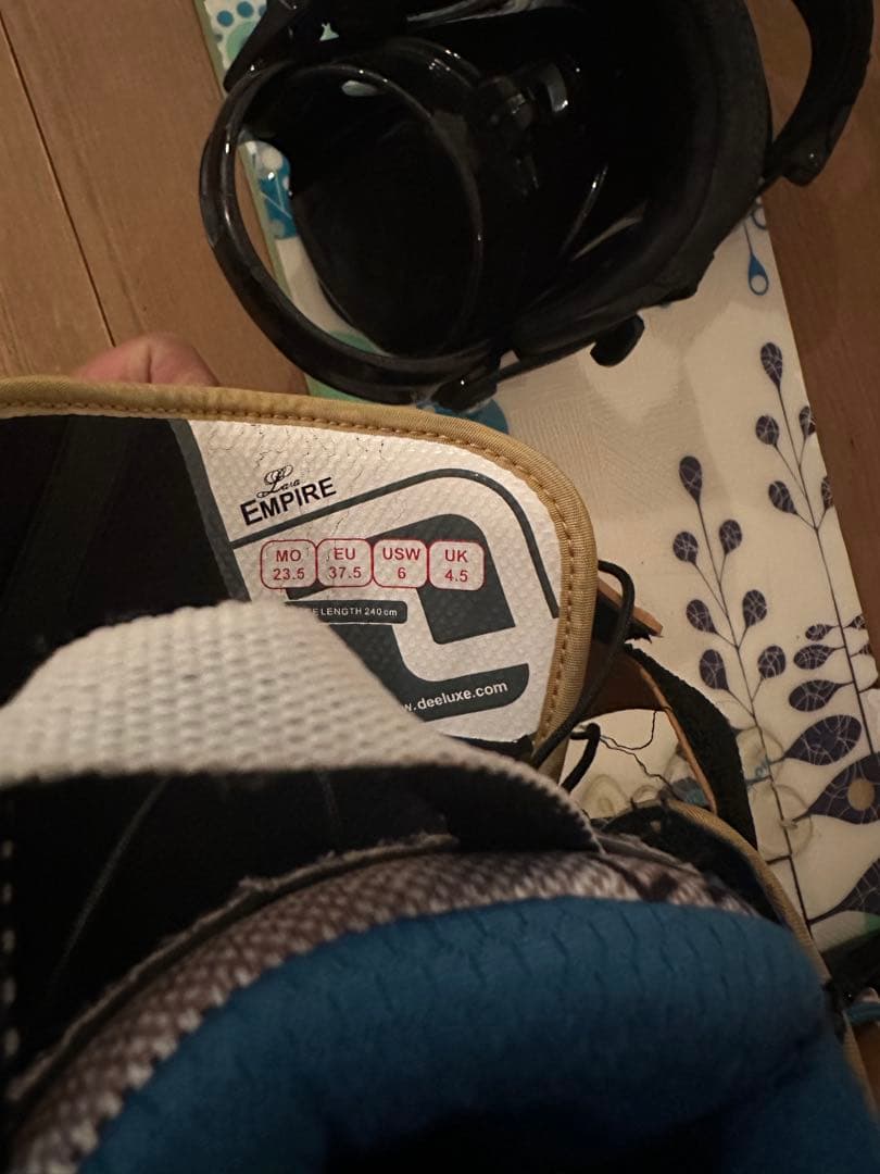 スノーボード　3点セット　サロモン　LOTUS 153 ディーラックス　23.5