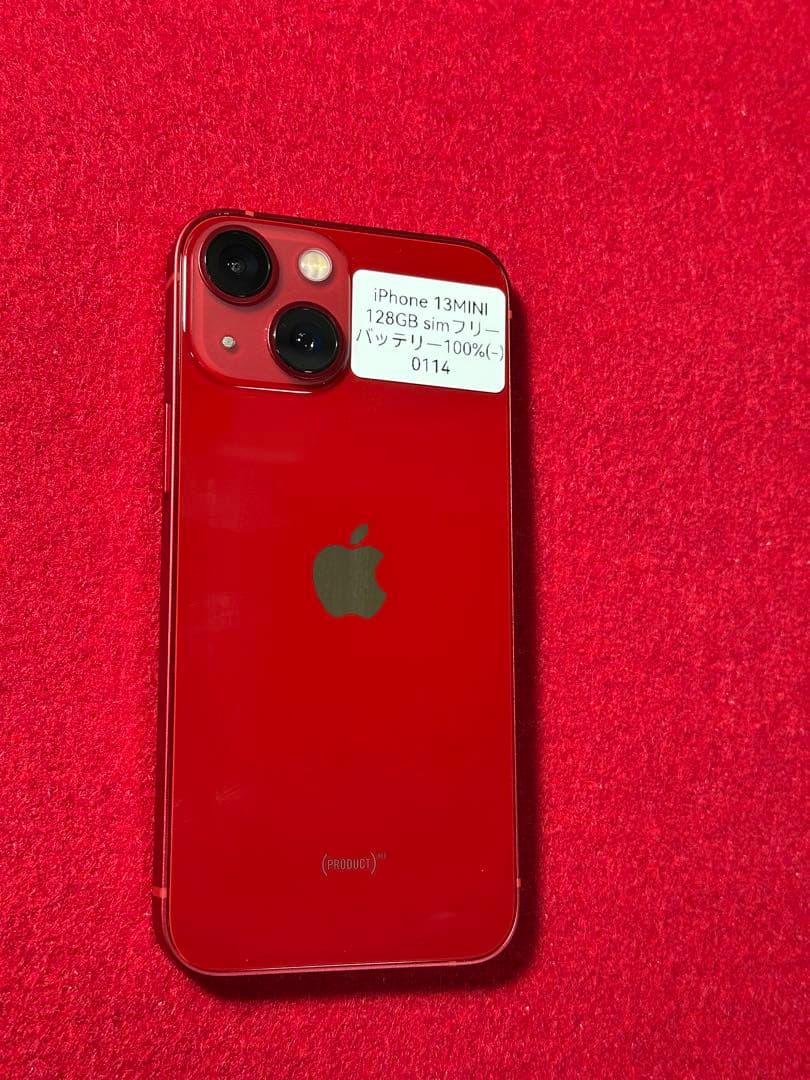 【0114】iPhone 13MINIレッド 128GB simフリー