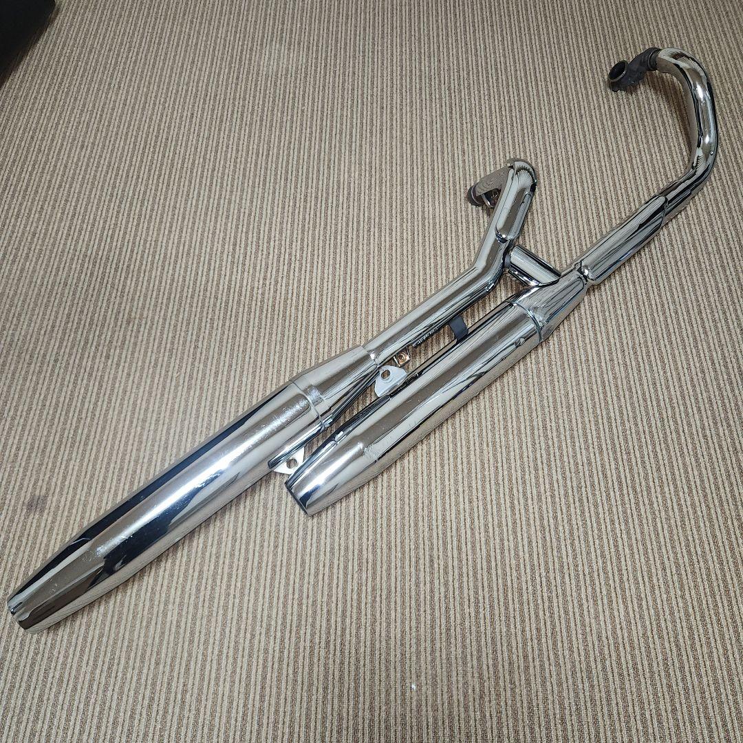 ドラッグスター400 フルエキステンレス マフラー 擦り傷あり