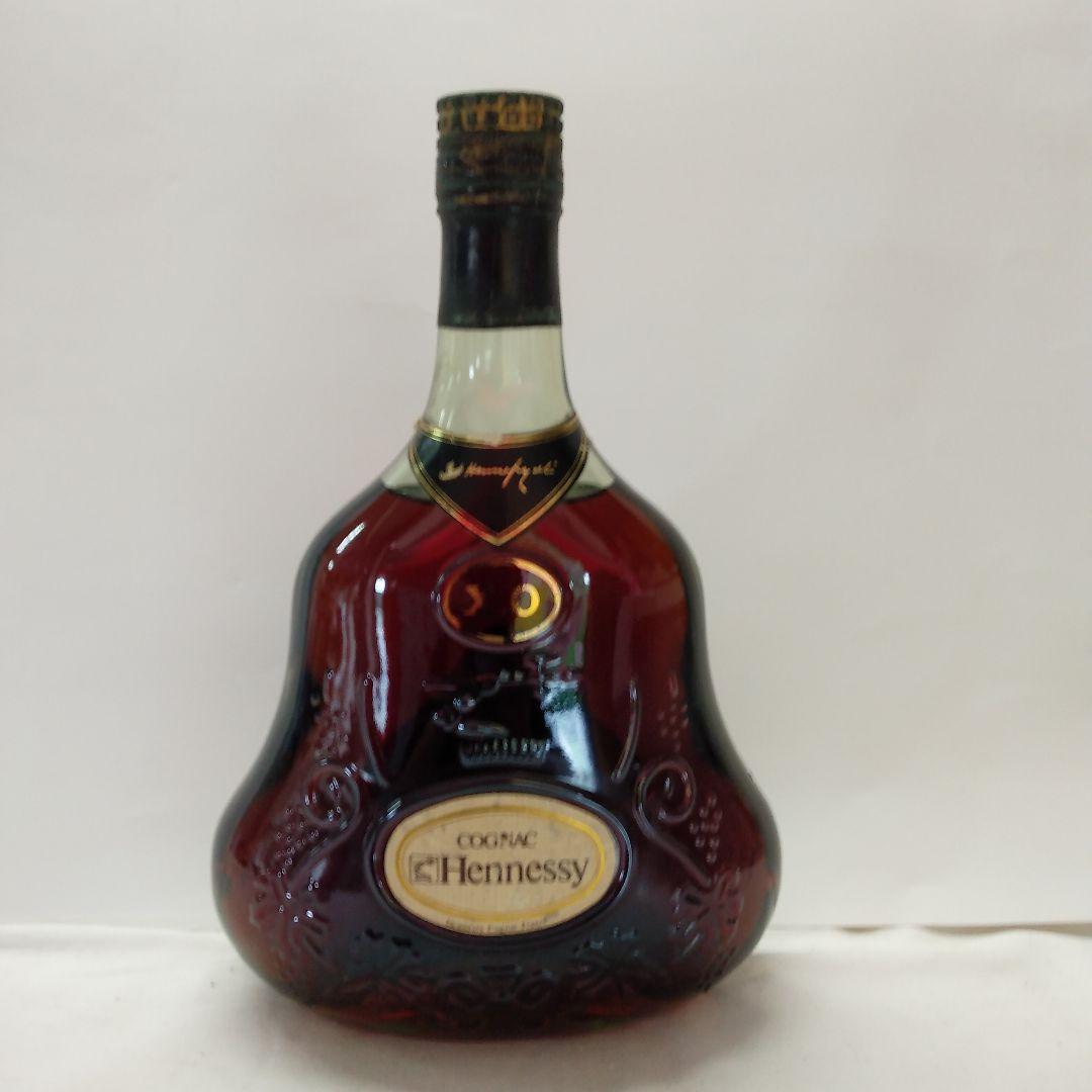 送料無料！Hennessy X.O. コニャック 金キャップ グリーンボトル