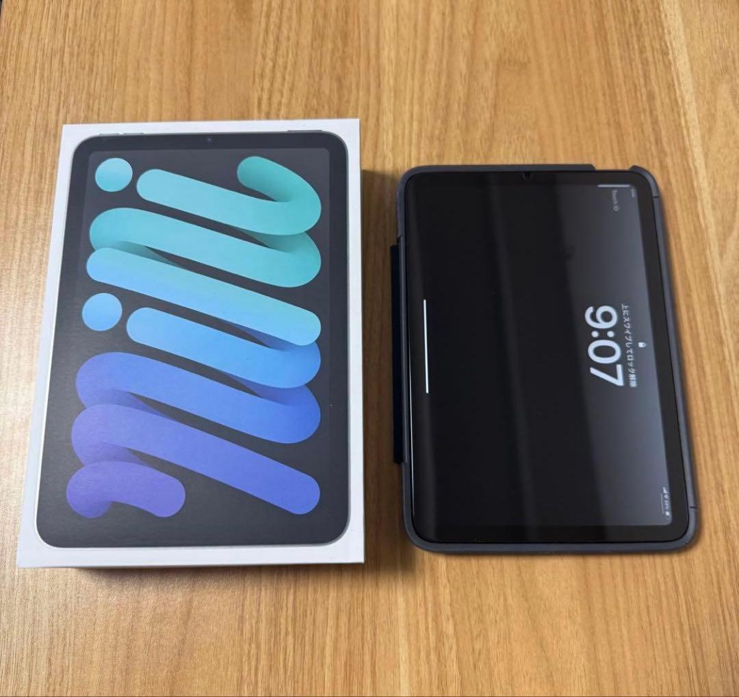 iPad mini 第7世代 セルラー 128GB バッテリ100% ケース付