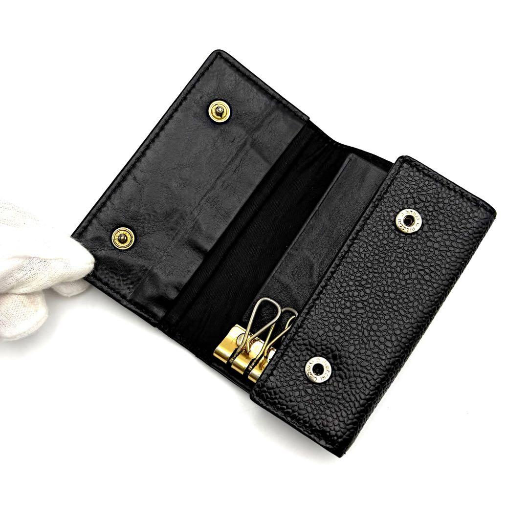 シャネル ココマーク キャビアスキン 6連 キーケース