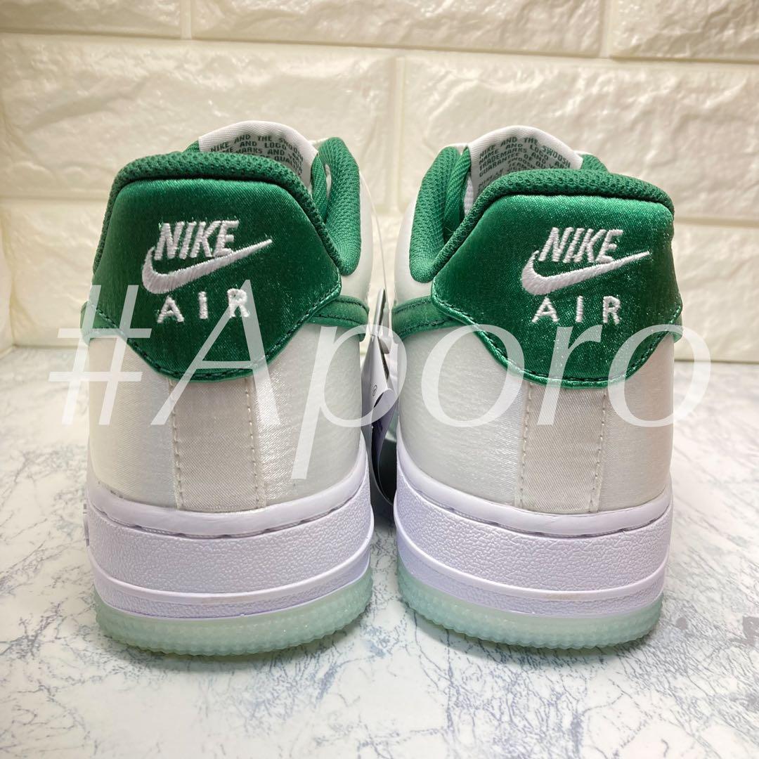 NIKE ナイキ AIR FORCE 1 エアフォース1 サテン グリーン 白