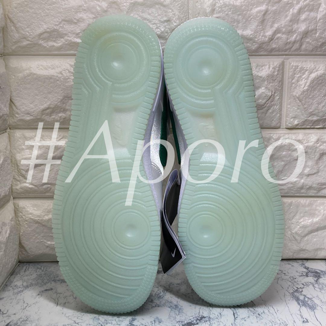 NIKE ナイキ AIR FORCE 1 エアフォース1 サテン グリーン 白