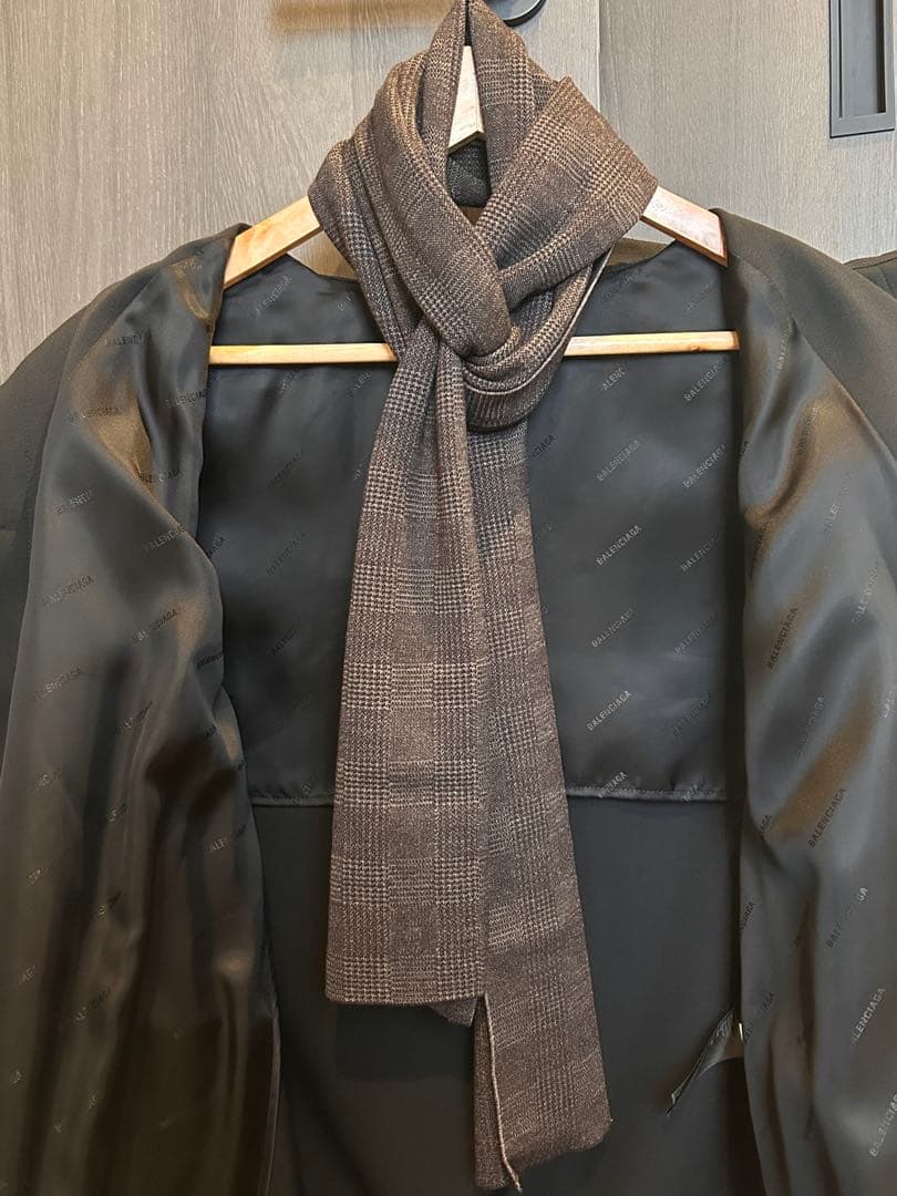 brioni 新品未使用 マフラー ストール ウール シルク