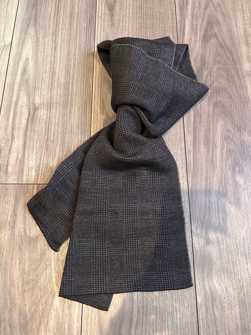 brioni 新品未使用 マフラー ストール ウール シルク