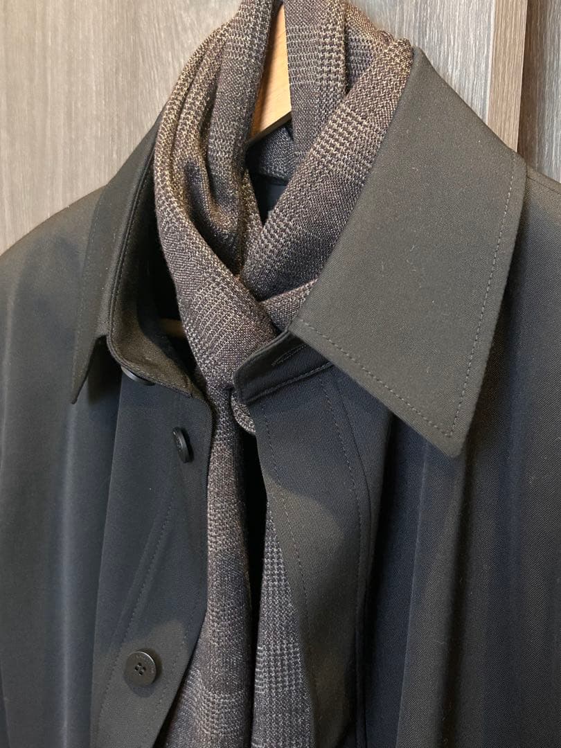 brioni 新品未使用 マフラー ストール ウール シルク