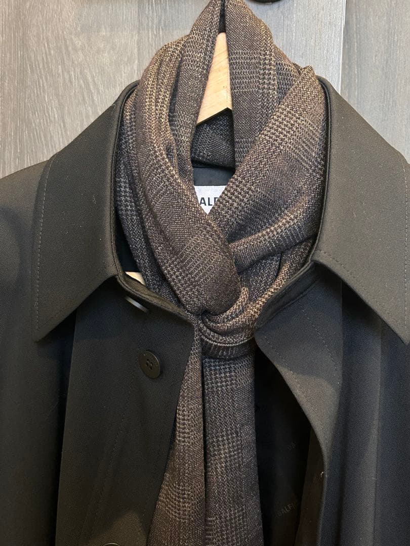 brioni 新品未使用 マフラー ストール ウール シルク