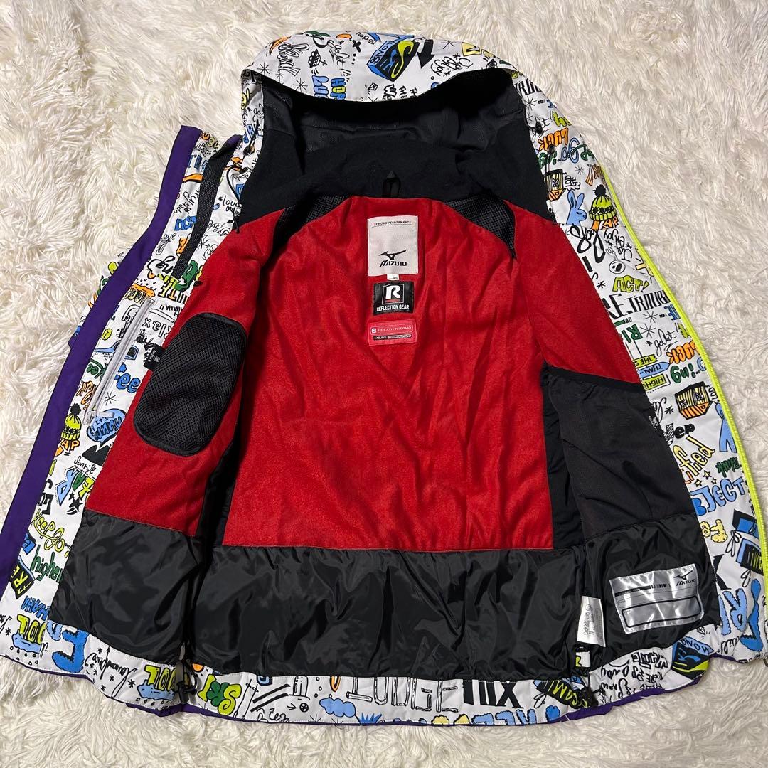 【美品】ミズノCREW 高機能ウェア スキーウェア上 XS 下 S