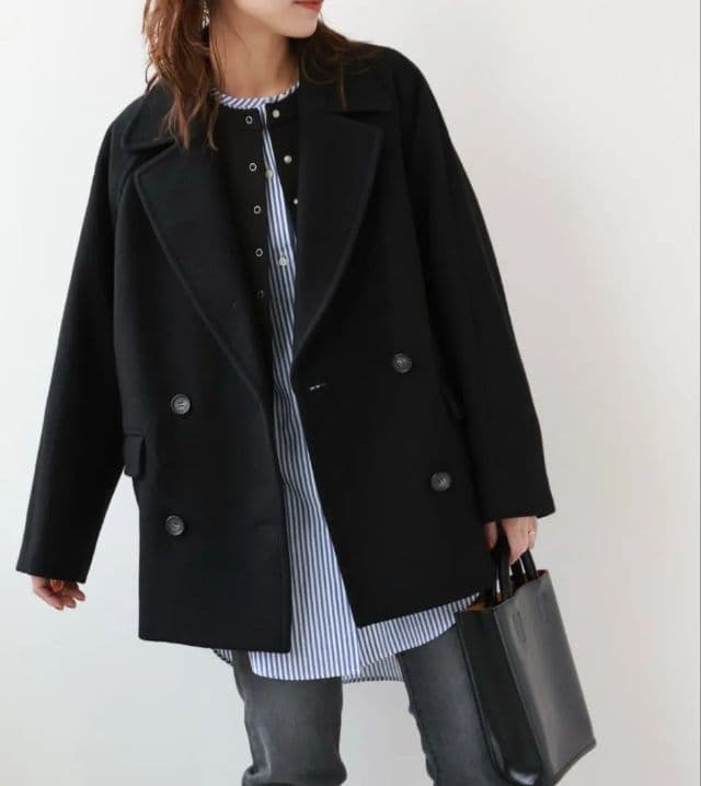 ジャーナルスタンダードrelume 尾州ウール ショートPコート 38 2024