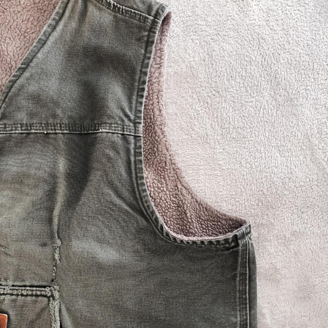 専用鬼フェード Carhartt ダックベスト V26 MOS 裏ボア 3XL