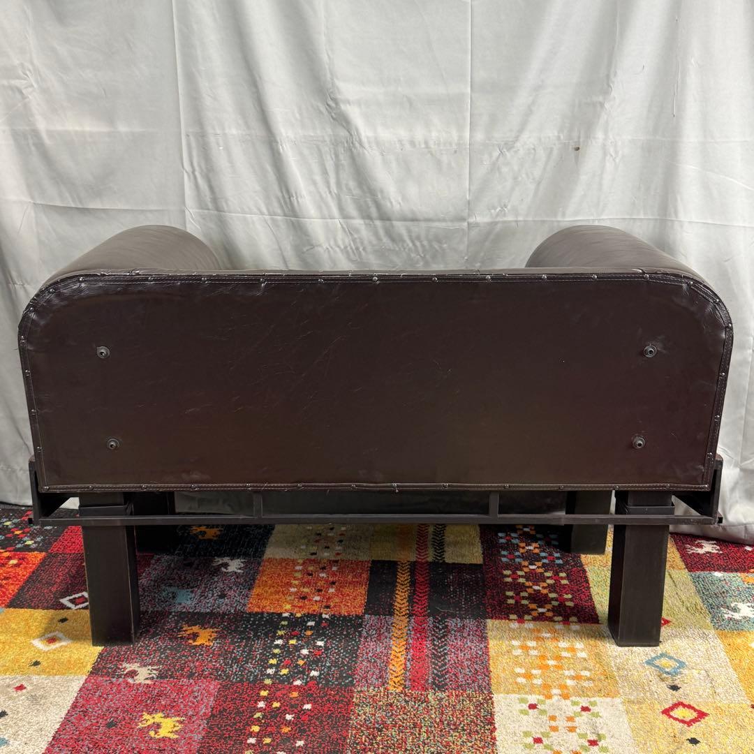 F【送料込み】ヴィンテージカー風 1人掛けソファ 1P ビンテージ 旧車