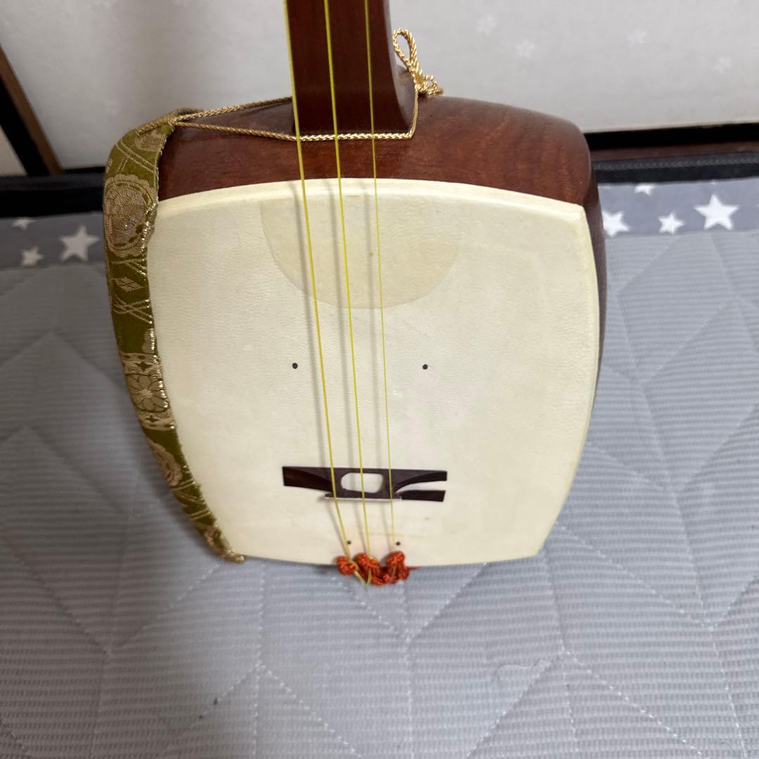 三味線　飾り棚　収納ケース　細棹