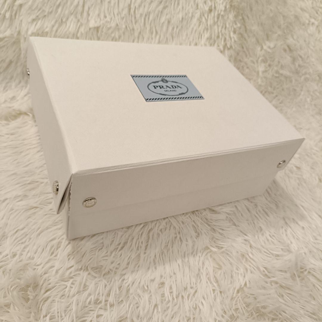 極美品✨️保存箱　PRADA　ウールマフラー ネイビー　プラダ