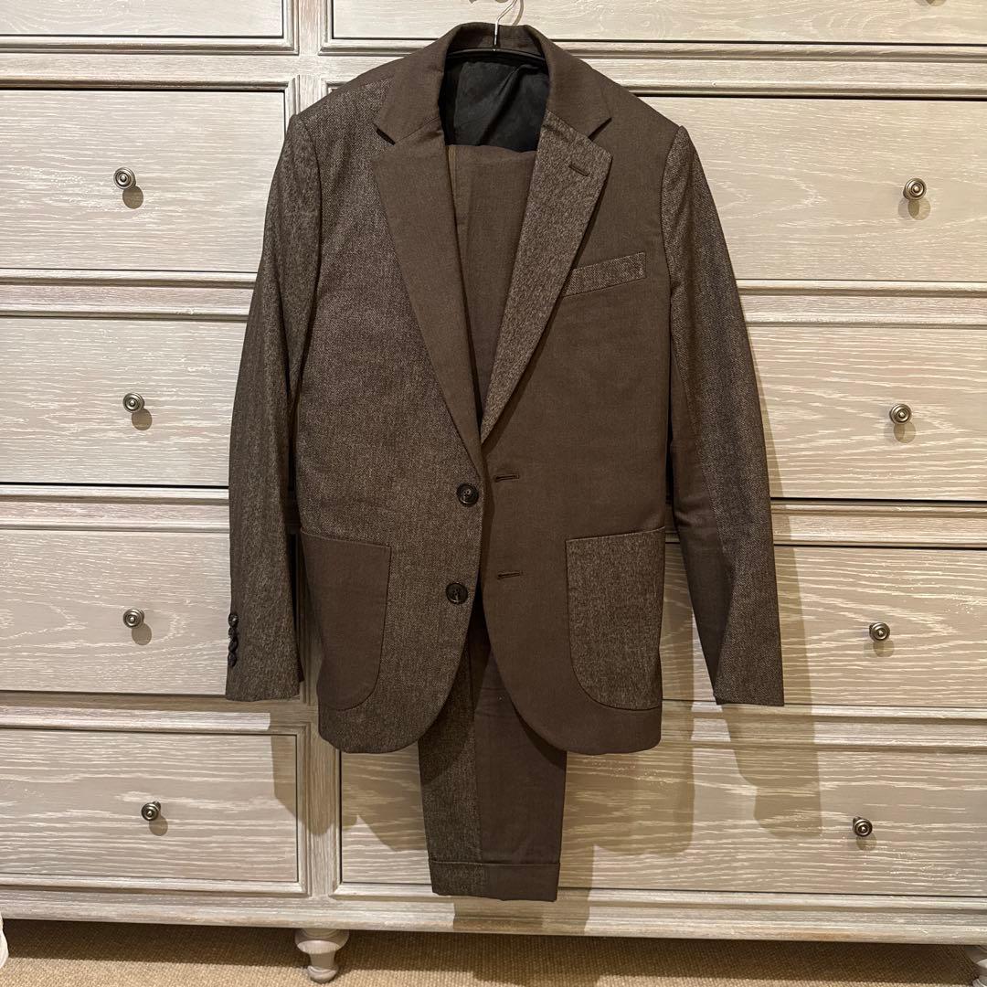 し*ん様 1 piu 1 uguale 3 ブラウンスーツ セット