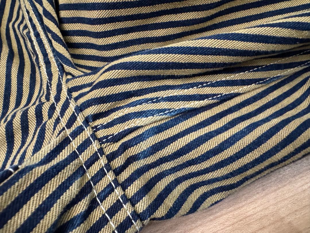 【限定】HEAD LIGHT ヘッドライト　ストライプ　カバーオール　ジャケット