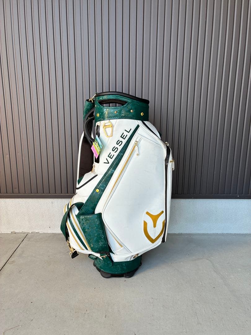 Vessel ゴルフバッグ・キャディバッグ ホワイト/グリーン