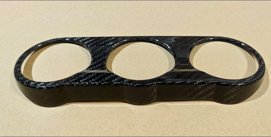 【AXIS-PARTS】　ドライカーボン製 エアコンスイッチパネルカバー