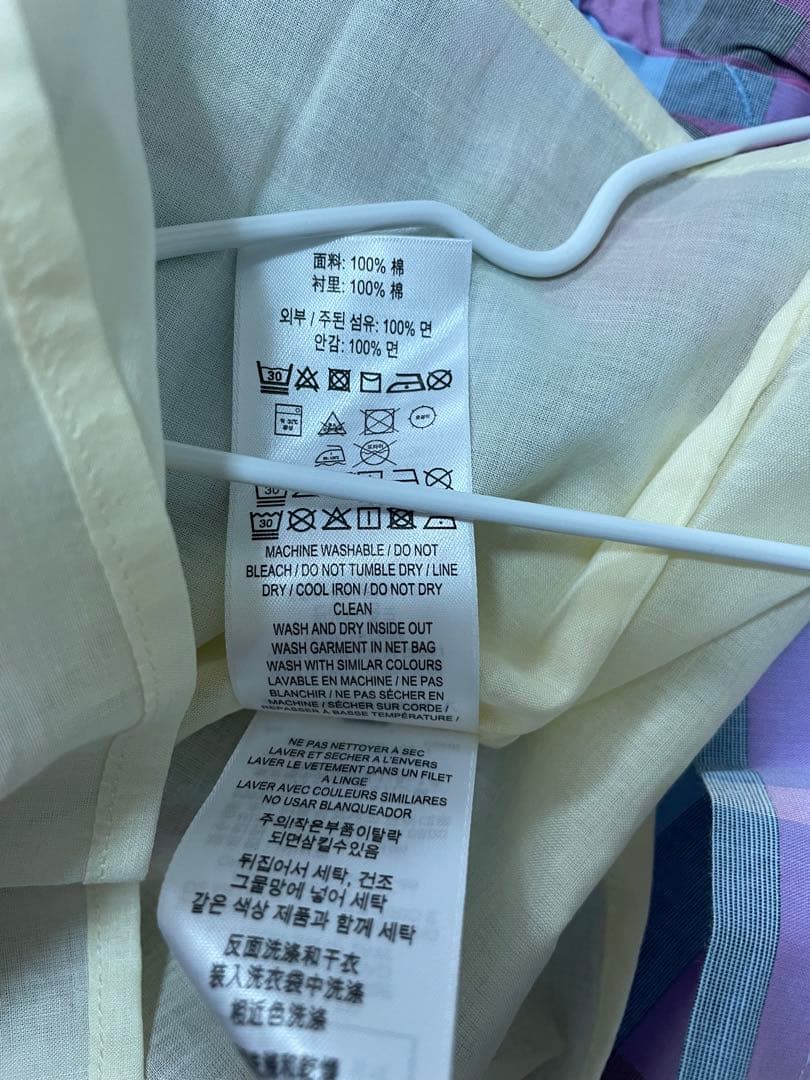 新品タグ付き♡Burberryブルーチェック柄ワンピース4y=110㎝