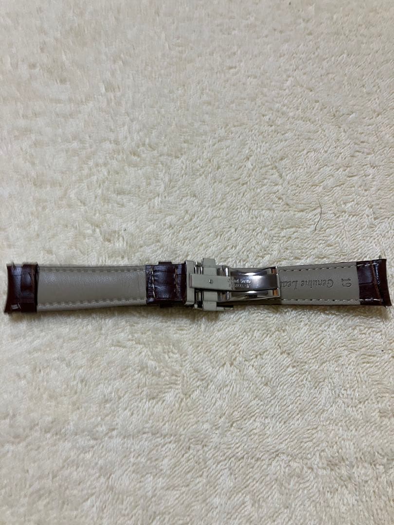 グランドセイコー純正Dバックル未使用　クロコダイル型押しストラップ付き